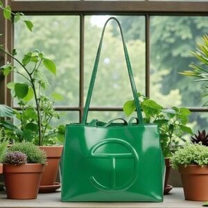 Telfar Green-screen Medium Tote Shoppers Bag